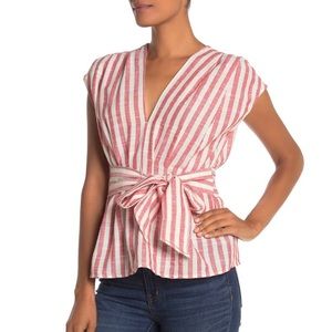 V-neck tie front top - Nordstrom